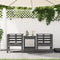 vidaXL - Tuinstoelen - 2 - st - 61,5x53x71 - cm - massief - grenenhout - grijs