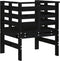 vidaXL - Tuinstoelen - 2 - st - 61,5x53x71 - cm - massief - grenenhout - zwart
