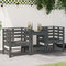 vidaXL - Tuinstoelen - 2 - st - 61,5x53x71 - cm - massief - grenenhout - grijs