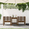 vidaXL - Tuinstoelen - 2 - st - 61,5x53x71 - cm - massief - grenenhout - honingbruin