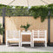 vidaXL - Tuinstoelen - 2 - st - 61,5x53x71 - cm - massief - grenenhout - wit