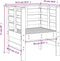 vidaXL - Tuinstoelen - 2 - st - 61,5x53x71 - cm - massief - grenenhout