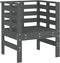 vidaXL - Tuinstoelen - 2 - st - 61,5x53x71 - cm - massief - grenenhout - grijs