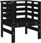 vidaXL - Tuinstoelen - 2 - st - 61,5x53x71 - cm - massief - grenenhout - zwart
