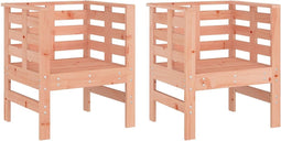 vidaXL - Tuinstoelen - 2 - st - 61,5x53x71 - cm - massief - douglashout