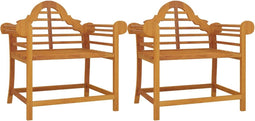 vidaXL - Tuinstoelen - 2 - st - 91x62x94 - cm - massief - teakhout