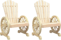 vidaXL - Tuinstoelen - 2 - st - Adirondack - massief - vurenhout