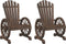 vidaXL - Tuinstoelen - 2 - st - Adirondack - massief - vurenhout