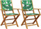 vidaXL - Tuinstoelen - 2 - st - bladpatroon - massief - acaciahout - en - stof