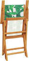 vidaXL - Tuinstoelen - 2 - st - bladpatroon - massief - acaciahout - en - stof