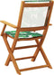vidaXL - Tuinstoelen - 2 - st - bladpatroon - massief - acaciahout - en - stof