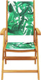 vidaXL - Tuinstoelen - 2 - st - bladpatroon - massief - acaciahout - en - stof