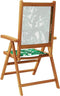 vidaXL - Tuinstoelen - 2 - st - bladpatroon - massief - acaciahout - en - stof