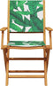 vidaXL - Tuinstoelen - 2 - st - bladpatroon - massief - acaciahout - en - stof
