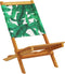 vidaXL - Tuinstoelen - 2 - st - bladpatroon - massief - acaciahout - en - stof