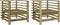 vidaXL - Tuinstoelen - 2 - st - geïmpregneerd - hout