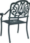 vidaXL - Tuinstoelen - 2 - st - gietaluminium - groen