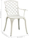 vidaXL - Tuinstoelen - 2 - st - gietaluminium - wit