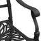 vidaXL - Tuinstoelen - 2 - st - gietaluminium - zwart