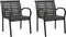 vidaXL - Tuinstoelen - 2 - st - hout - grijs