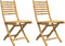 vidaXL - Tuinstoelen - 2 - st - inklapbaar - 43x54x88 - bamboe