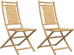vidaXL - Tuinstoelen - 2 - st - inklapbaar - 46x66x99 - bamboe