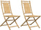 vidaXL - Tuinstoelen - 2 - st - inklapbaar - 46x66x99 - bamboe