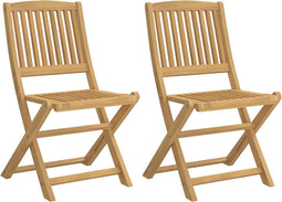 vidaXL - Tuinstoelen - 2 - st - inklapbaar - 57x48,5x90 - cm - massief - acaciahout