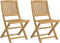 vidaXL - Tuinstoelen - 2 - st - inklapbaar - 57x48,5x90 - cm - massief - acaciahout