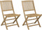 vidaXL - Tuinstoelen - 2 - st - inklapbaar - 57x48,5x90 - cm - massief - acaciahout