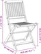 vidaXL - Tuinstoelen - 2 - st - inklapbaar - 57x48,5x90 - cm - massief - acaciahout