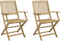 vidaXL - Tuinstoelen - 2 - st - inklapbaar - 58x54,5x90 - cm - massief - acaciahout