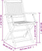 vidaXL - Tuinstoelen - 2 - st - inklapbaar - 58x54,5x90 - cm - massief - acaciahout