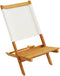 vidaXL - Tuinstoelen - 2 - st - inklapbaar - acaciahout - en - stof - crèmewit