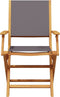 vidaXL - Tuinstoelen - 2 - st - inklapbaar - acaciahout - en - stof - antracietkleurig