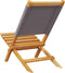 vidaXL - Tuinstoelen - 2 - st - inklapbaar - acaciahout - en - stof - antracietkleurig