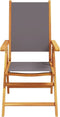vidaXL - Tuinstoelen - 2 - st - inklapbaar - acaciahout - en - stof - antracietkleurig