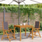 vidaXL - Tuinstoelen - 2 - st - inklapbaar - acaciahout - en - stof - antracietkleurig