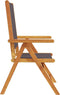 vidaXL - Tuinstoelen - 2 - st - inklapbaar - acaciahout - en - stof - antracietkleurig
