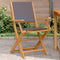 vidaXL - Tuinstoelen - 2 - st - inklapbaar - acaciahout - en - stof - antracietkleurig
