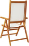 vidaXL - Tuinstoelen - 2 - st - inklapbaar - acaciahout - en - stof - crèmewit