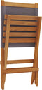 vidaXL - Tuinstoelen - 2 - st - inklapbaar - acaciahout - en - stof - antracietkleurig