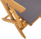 vidaXL - Tuinstoelen - 2 - st - inklapbaar - acaciahout - en - stof - antracietkleurig