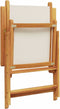 vidaXL - Tuinstoelen - 2 - st - inklapbaar - acaciahout - en - stof - crèmewit