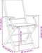 vidaXL - Tuinstoelen - 2 - st - inklapbaar - acaciahout - en - stof - crèmewit