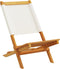 vidaXL - Tuinstoelen - 2 - st - inklapbaar - acaciahout - en - stof - crèmewit
