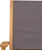 vidaXL - Tuinstoelen - 2 - st - inklapbaar - acaciahout - en - stof - antracietkleurig