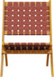 vidaXL - Tuinstoelen - 2 - st - inklapbaar - massief - acaciahout - en - stof - rood