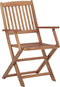 vidaXL - Tuinstoelen - 2 - st - inklapbaar - massief - acaciahout