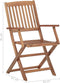 vidaXL - Tuinstoelen - 2 - st - inklapbaar - massief - acaciahout